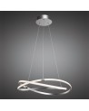 Mantra Infinity Pendant 60W LED 3000K, 4500lm, Silver/Polished Chrome/White Acrylic