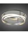 Mantra Infinity Flush 30W LED 3000K, 2500lm, Silver/Polished Chrome/White Acrylic