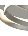 Mantra Infinity Flush 30W LED 3000K, 2500lm, Silver/Polished Chrome/White Acrylic