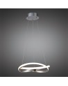 Mantra Infinity Pendant 30W LED 3000K, 2500lm, Silver/Polished Chrome/White Acrylic