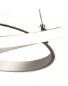 Mantra Infinity Pendant 30W LED 3000K, 2500lm, Silver/Polished Chrome/White Acrylic