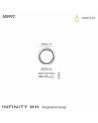 Mantra Infinity Blanco Flush 30W LED 2800K, 2500lm, White/White Acrylic