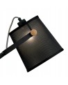 Mantra Nordica Floor Lamp With Black Shade 1 Light E27, Matt Black/Beech With Black Shade