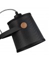 Mantra Nordica Table Lamp With Black Shade 1 Light E27, Matt Black/Beech With Black Shade