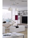 Mantra Nordica Multi Position Pendant With Black Shade 1 Light E27, Matt Black/Beech With Black Shade
