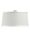 Mantra Nordica Linear Pendant With White Shade 2 Light E27, Matt White/Beech With Ivory White Shades