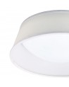 Mantra Nordica Ceiling, 2 Light E27 Max 20W, 32cm, White Acrylic With Ivory White Shade