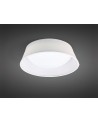 Mantra Nordica Ceiling, 2 Light E27 Max 20W, 32cm, White Acrylic With Ivory White Shade