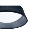 Mantra Nordica Ceiling, 5 Light E27 Max 20W, 60cm, White Acrylic With Black Shade