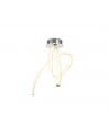 Mantra Armonia Semi Ceiling Vertical, 40W LED, 3000K, 3000lm, Polished Chrome/Frosted Acrylic