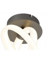 Mantra Armonia Semi Ceiling Vertical, 40W LED, 3000K, 3000lm, Titanium/Frosted Acrylic