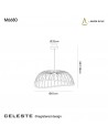 Mantra Celeste Pendant 81cm Round, 40W LED, 3000K, 2800lm, White