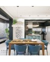 Mantra Celeste Pendant 81cm Round, 40W LED, 3000K, 2800lm, White