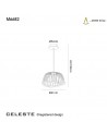 Mantra Celeste Pendant 41cm Round, 20W LED, 3000K, 1400lm, White