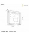 Verbier Vertical Wall Lamp, 2 x E27, IP65, Dark Grey