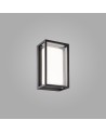 Chamonix Rectangular Ceiling/Wall Light, 9W LED, 3000K, 725lm, IP65, Dark Grey