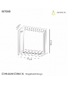 Chamonix Square Ceiling/Wall Light, 9W LED, 3000K, 725lm, IP65, Dark Grey