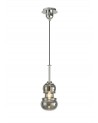 Mantra Sonata Pendant 15cm Round, 1 x E27 (Max 40W), Polished Chrome/Graphite