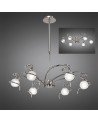 Mantra Dali Telescopic Pendant Semi Flush Convertible 6 Light G9, Polished Chrome