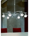 Mantra Dali Telescopic Pendant Semi Flush Convertible 6 Light G9, Polished Chrome