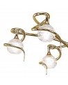 Mantra Dali Telescopic Pendant Semi Flush Convertible 6 Light G9, Polished Brass
