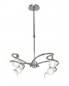 Mantra Dali Telescopic Pendant Semi Flush Convertible 4 Light G9, Polished Chrome
