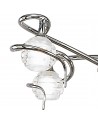 Mantra Dali Telescopic Pendant Semi Flush Convertible 4 Light G9, Polished Chrome