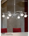 Mantra Dali Telescopic Pendant Semi Flush Convertible 4 Light G9, Polished Chrome