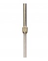 Mantra Dali Telescopic Pendant Semi Flush Convertible 4 Light G9, Polished Brass