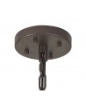 Alisa 32 Light E27, Oval Pendant Brown Oxide / Smoke Glass