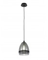 Irina Pendant 20cm Cone, 1 x E27 (Max 20W), Matt Black & Smoke