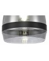 Irina Pendant 20cm Cone, 1 x E27 (Max 20W), Matt Black & Smoke