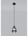 Irina Pendant 15cm Cone, 1 x E27 (Max 20W), Matt Black & Smoke