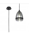 Irina Pendant 15cm Cone, 1 x E27 (Max 20W), Matt Black & Smoke