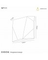 Mantra Cook Wall Light, 12.5W LED, 3000K, 975lm, White
