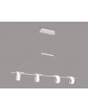 Mantra Tsunami 4 Light Pendant, 48W LED, 3000K, 3600lm, Sand White, Kitchen Island Pendant Lamp