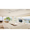 Mantra Area Ceiling, 7 x GX53 (Max 9W), Sand White
