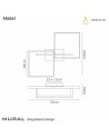 Mantra Mural Ceiling, Dimmable, 48W LED, 3000K, 3840lm, IP20, Matt White