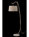 Mantra Sabina Floor Lamp 182cm, 1 x E27, Imitation Wood, Linen Shade