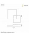 Mantra Mural Wall Lamp, Dimmable, 48W LED, 3000K, 3600lm, IP20, White