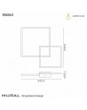 Mantra Mural Wall Lamp, 48W LED, 3000K, 3600lm, IP20, White