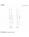 Mantra Mural Table Lamp, 18W LED, 3000K, 1380lm, IP20, Matt White