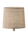 Mantra Sabina Table Lamp 57cm, 1 x E27, Imitation Wood, Linen Shade