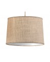 Mantra Sabina Pendant 35cm Round, 1 x E27, Imitation Wood, Linen Shade