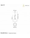 Mantra Sabina Pendant 35cm Round, 1 x E27, Imitation Wood, Linen Shade
