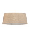 Mantra Sabina Pendant 60cm Round, 1 x E27, Imitation Wood, Linen Shade