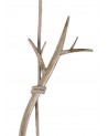 Mantra Sabina Pendant 60cm Round, 1 x E27, Imitation Wood, Linen Shade