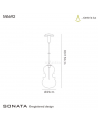 Mantra Sonata Pendant 29cm Round, 1 x E27 (Max 40W), Copper