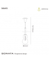 Mantra Sonata Pendant 22cm Round, 1 x E27 (Max 40W), Bronze