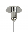 Mantra Sonata Pendant 22cm Round, 1 x E27 (Max 40W), Polished Chrome/Graphite